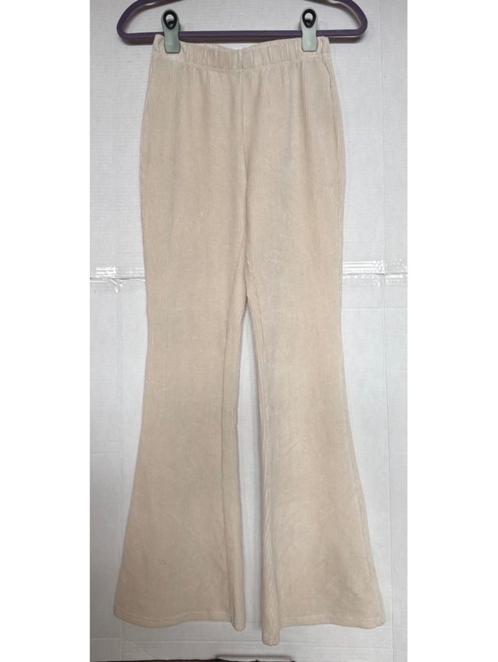 Billabong Women's Beige Corduroy Flared Pants Size S